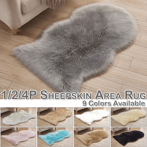 Modern sheepskin rug fluffy - sheepskin,