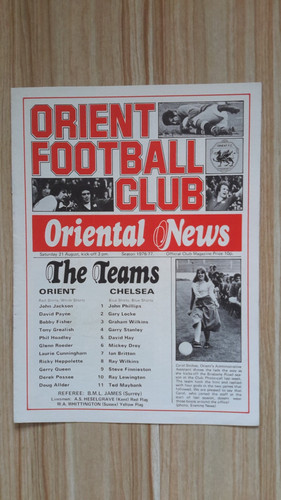 Leyton orient chelsea - orient,