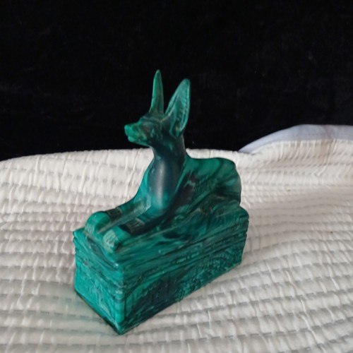 Natural malachite figure - natural,
