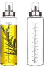 hotder Cooking Oil Bottles with Drizzlers,17oz/500ml(2-Pack) 500ML (A)