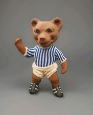 Rare Vintage Heico Bear Bobble Head - Footbal Kit ? Unusual Display Piece