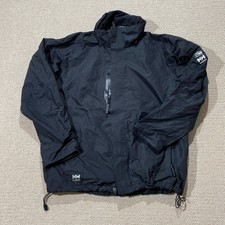 Helly Hansen Workwear Jacket Mens XL Black Waterproof Rain Shell Coat