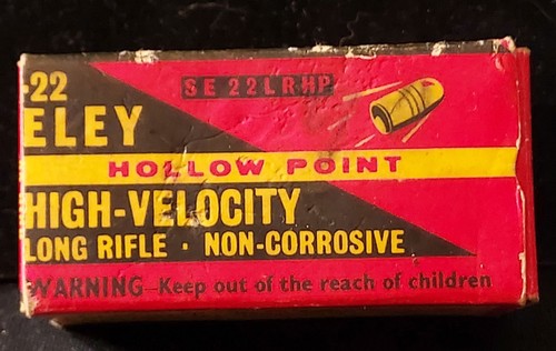 Vtg box only eley - eley, .22