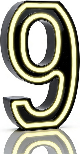 Led light numbers - light, up