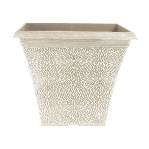 Square plastic plant - square, pot