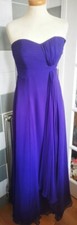 COAST Cadbury Purple Chiffon/Silk Formal Long Maxi Dress - Bridesmaid - UK 8