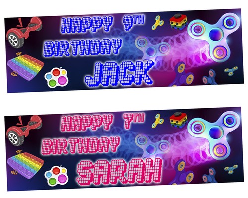 Personalised birthday banner
