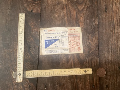 Vintage ration coupons - coupons, fuel