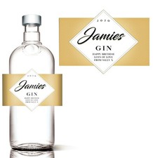 Personalised Gin bottle label
