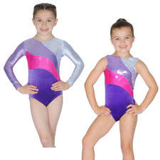 Leotard Roch Valley Girls Dance Gymnastics Long Sleeve Sleeveless Velour RVROM