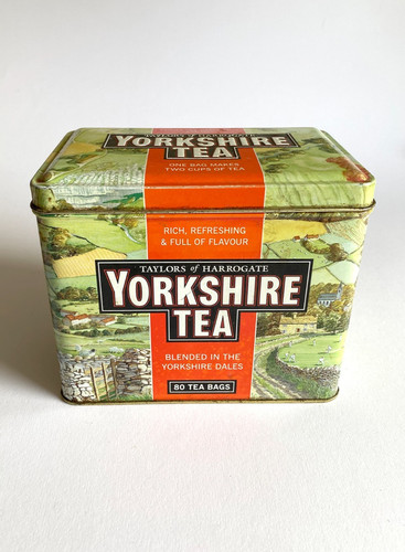 Vintage yorkshire tea - vintage, tin