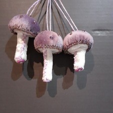 Set Of Three Velvet Hanging