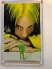 Billie Eilish, Pop Star, Superb, Colourful Fridge Magnet