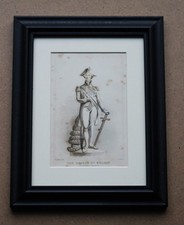 Antique engraving The Statue