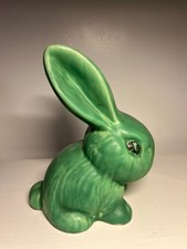 Vintage Sylvac Snub Nose Rabbit green
