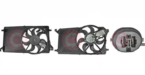 Radiator fan motor for