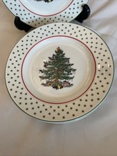New Spode ‘Christmas Tree’ Spotty Side Plate 19.5cm