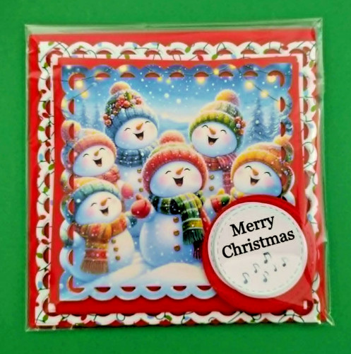 Card making christmas toppers - card,