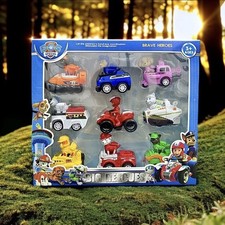 9-in-1 Paw Patrol Pull Back Toys Cars Children's Team Toy Set Gifts Boys Girls
