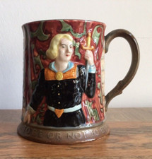 Beswick England Vintage Shakespeare Hamlet To Be Or Not To Be 1147 Mug VGC