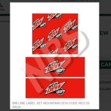 BIB LINE LABEL SET MOUNTAIN