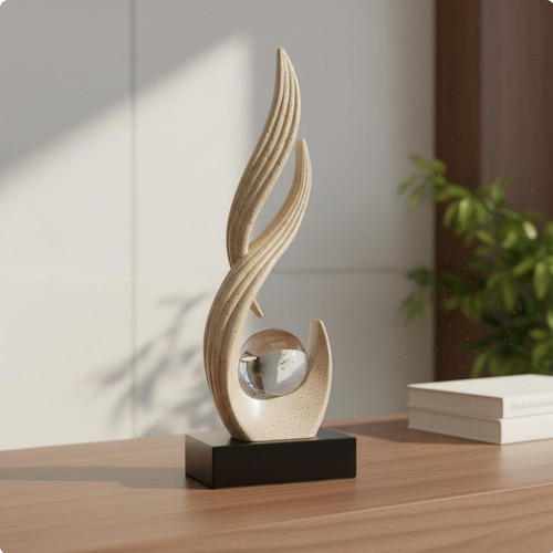 Resin art ornament with - art,