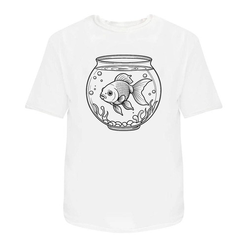 Goldfish fish bowl unisex - fish, bowl'