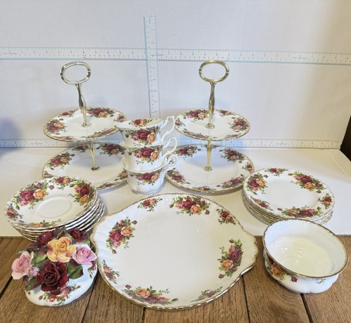 19pc royal albert - old, country