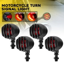 Motorcycle LED Bullet Blinker Brake Turn Signal Tail Light Red 4PCS For Sukuzi