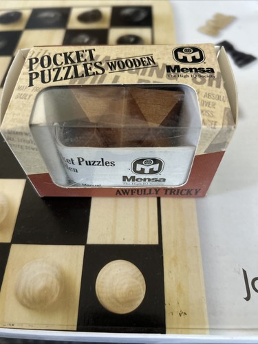 Mensa wooden pocket puzzle - wooden,