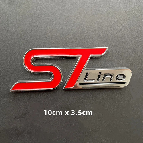 Metal logo line badge - metal,