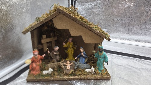 Vintage italian nativity set - vintage,