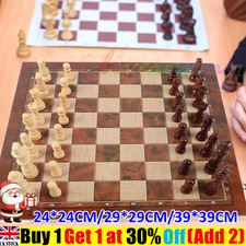 3-in-1 Large Chess Wooden Set