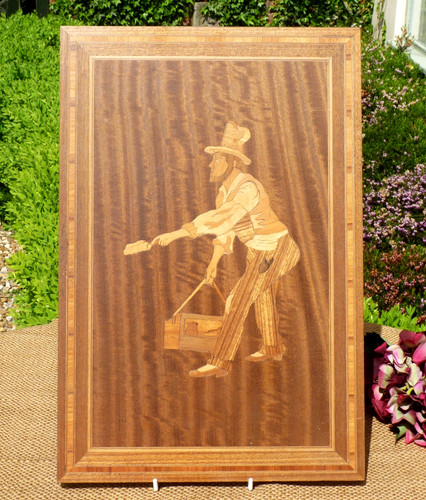 Wooden inlaid marquetry - wooden,