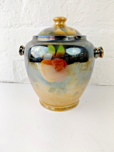 Vintage biscuit barrel - barrel, with