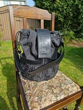 FENDI  backpack jacquard FF