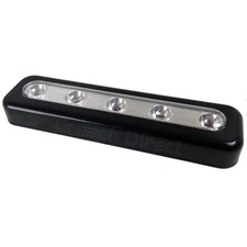 1 X BLACK BRIGHT 5 LED BATTERY