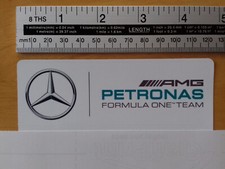AMG Petronas F1 team sticker, 120mm long approx, ideal for car, Tool-box etc.