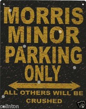 MORRIS MINOR PARKING METAL