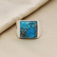 Blue Copper Turquoise Ring