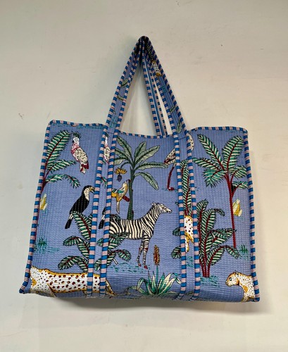 Indian blue forest printed - forest,