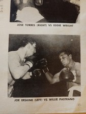 Sk222 Ephemera Picture 1959 boxing joe Erskine Willie Pastrano