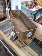 Victorian copper planter with brass lion head handles
