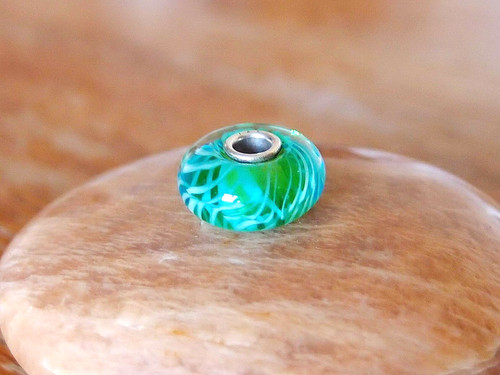 Trollbeads turquoise feather - trollbeads,