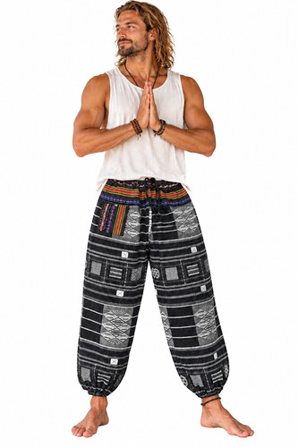 Mens cotton harem pants - cotton,