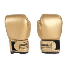 Gold Kids Boxing Gloves Youth Punch Bag Training Muay Thai Sparring Mitts