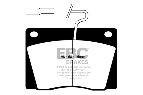 Ebc ultimax front - front, pads