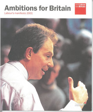 Labour Party Manifesto 2001 Tony Blair PM