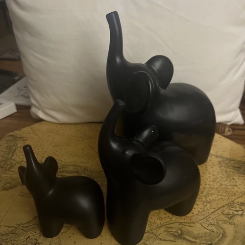 Ceramic family elephants - ceramic, of