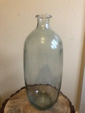 Large Clear Glass Bottle Vase